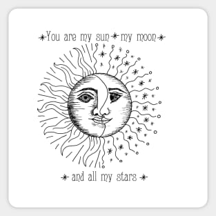 Sun, Moon, and Stars © Sticker